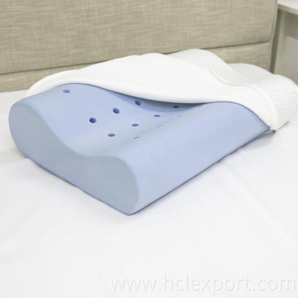 ergonomic orthopedic custom shape mould cooling gel neck bed memory foam gel pillow for sleeping